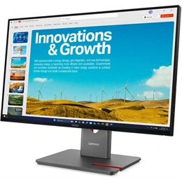 23,8" Lenovo ThinkVision P24qd-40 monitor (IPS, 2560x1440, 48-120Hz, HDMI+DP+USB-C, RJ45, 300cd/m2, fekete)