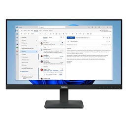 23,8" Lenovo ThinkVision S24-4e monitor (IPS, 1920x1080, 100Hz, HDMI, VGA, fekete)