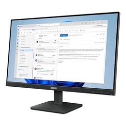23,8" Lenovo ThinkVision S24-4e monitor (IPS, 1920x1080, 100Hz, HDMI, VGA, fekete)