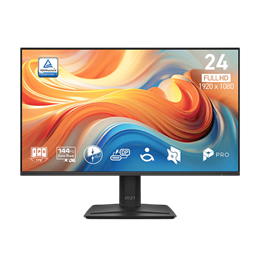 23,8" MSI MP242 E14C monitor (IPS, 1920x1080, 144Hz, HDMI, USB-C, fekete)