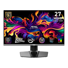 26,5" MSI MAG 272QP X50 monitor (QD-OLED, 2560x1440, 500Hz, 0,03ms, 2xHDMI+DP+USB-C, fekete)