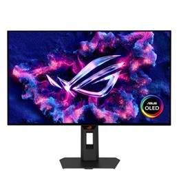 27" Asus ROG Strix XG27AQWMG monitor (OLED, 2560x1440, 280Hz, DP+HDMI, HDR10, fekete)