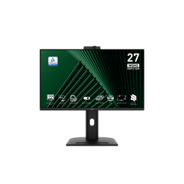 27" MSI Business PRO MP275QPDG monitor (IPS, 2560x1440, 100Hz, Type-C 98W PD, DP+2xHDMI, dokkoló, beépített webkamera, R