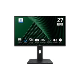27" MSI Business PRO MP275QPG monitor (IPS, 2560x1440, 100Hz, 1 ms, 2xHDMI, DP, fekete)