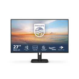 27" PHILIPS IPS monitor 27E1N1100A, 1920x1080, 16:9, 250cd/m2, 4ms, VGA/HDMI, hangszóró, 100Hz