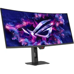 34" ASUS XG34WCDG ROG Strix monitor (OLED, 3440x1440, 175Hz, DP+HDMI, USB 3.0, ívelt, HDR, G-Sync, fekete)