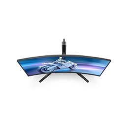 34" Philips EVNIA Ívelt OLED 34M2C6500/00 monitor (3440x1440, 21:9, 0,03ms, 2xHDMI+DP+4xUSB, áll. mag., Ambiglow)