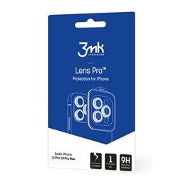 3MK Lens Protection Pro kameravédő üveg (2.5D, 9H, segédkeret, fekete)