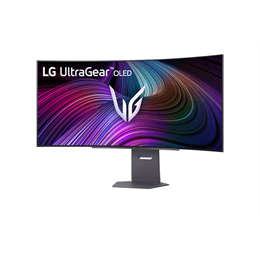 45" LG UltraGear 45GX950A monitor (OLED, 3440x1440, 21:9, ívelt, 240Hz, 1ms, DP+2xHDMI, USBx2, USB-C, 275cd/m2)