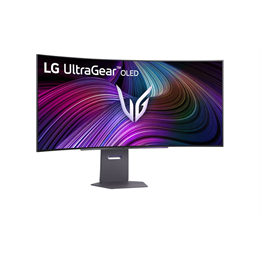 45" LG UltraGear 45GX950A monitor (OLED, 3440x1440, 21:9, ívelt, 240Hz, 1ms, DP+2xHDMI, USBx2, USB-C, 275cd/m2)