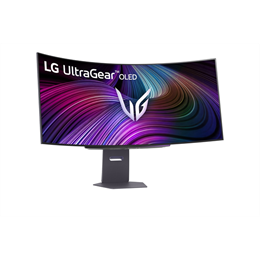 45" LG UltraGear 45GX950A monitor (OLED, 3440x1440, 21:9, ívelt, 240Hz, 1ms, DP+2xHDMI, USBx2, USB-C, 275cd/m2)