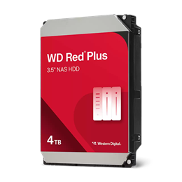 4 TB Western Digital Red Plus HDD (3,5", SATA3, 5400 rpm, 128 MB cache)