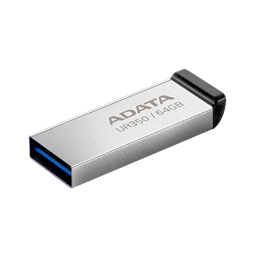 64 GB Pendrive USB 3.2 ADATA UR350 (USB-A, fémházas, fekete)