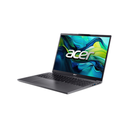ACER Aspire A16-71M-77CC (16" WUXGA, Intel Core Ultra 7 155H, 16GB, 1TB SSD, UMA, DOS, acélszürke)