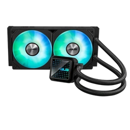 ASUS Prime LC 240 ARGB vízhűtés (240 mm, 2x120 mm, PWM, 2200 RPM, ARGB, fekete)