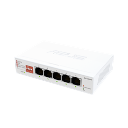 ASUS QG-U1050 5-port 2,5Gbps switch (5 x 2,5Gbps portok, fehér, külső tápegység, nem menedzselhető)