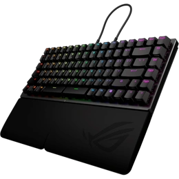 ASUS ROG Falcata Ace vezetékes és vezeték nélküli 75%-os mechanikus gamer billentyűzet (ROG HFX V2, USB, RF 2.4GHz, Blue
