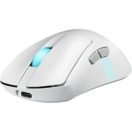 ASUS ROG Keris II Origin vezeték nélküli optikai egér (Bluetooth, RF 2,4 GHz, USB, fehér)