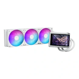 ASUS ROG RYUO IV 360 vízhűtés (ARGB, 3x 120 mm, PWM, max 2000 rpm, 30,7 dBA, fehér)