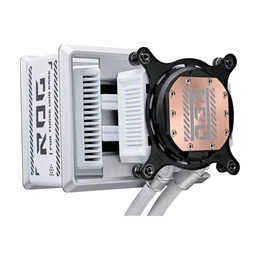 ASUS ROG RYUO IV SLC 360 ARGB vízhűtés (360 mm radiátor, 3×120 mm ventilátor, PWM, max 2650 RPM, max 39,6 dBA, fehér)