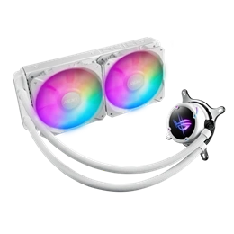 ASUS ROG Strix LC II 240 ARGB vízhűtés (240 mm radiátor, 2 x 120 mm ventilátor, 800-2500 RPM, PWM, Aura Sync, fehér)