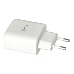 AVAX CH360 Speedy fali töltő (65W USB-C PD, 18W USB-A QC, GaN, USB-C+USB-A csatlakozó, fehér)