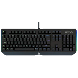 AVAX FS01 Full size vezetékes mechanikus gamer billentyűzet (magyar kiosztás, Outemu piros, RGB, USB Type-C, 1,8 m, feke