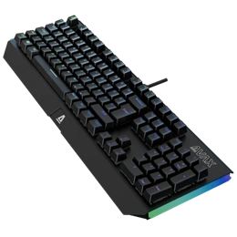AVAX FS01 Full size vezetékes mechanikus gamer billentyűzet (magyar kiosztás, Outemu piros, RGB, USB Type-C, 1,8 m, feke