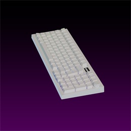 AVAX GM03 PRO billentyűzet (HU, USB, Bluetooth, 2.4 GHz, mechanikus, Yellow switch, fehér)