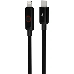 AVAX PULSEY CB650 gyorstöltő USB-C - Lightning kábel (0,5 m, 27W, fonott, töltésvédelem, szürke)