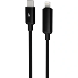 AVAX PULSEY CB650 gyorstöltő USB-C - Lightning kábel (0,5 m, 27W, fonott, töltésvédelem, szürke)
