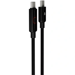 AVAX Pulsey gyorstöltő- és adatkábel 0,5 m (USB-C - USB-C, 60W, fonott, Battery Protection, gyors adatátvitel, szürke)