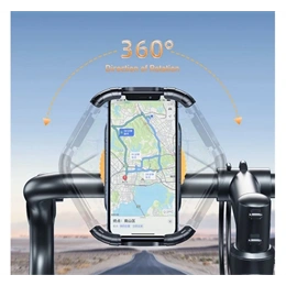 AWEI X29 kerékpáros telefontartó (kormányra rögzíthető, 360°, karbon minta, 4.7-6.7" méret, fekete)
