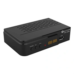 Alcor HDT-4400S DVB-T/T2 vevő (MPEG4/H.264, HD, USB, SCART, EPG, teletext, felvétel, timeshift, magyar menü, 5V antenna)