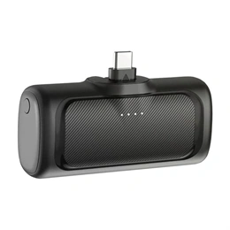 Alcor SK5000CC vésztöltő 2x USB-C aljzat (5000 mAh, 5V/2.4A bemenet/kimenet, LED kijelző, fekete)