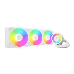 Arctic Liquid Freezer III Pro 420 (vízhűtés, A-RGB, univerzális, fehér, 3x P14 Pro, pumpa 800–2800 rpm, radiátor 458x138