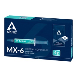 Arctic MX-6 hűtőpaszta (4 g, szürke, tisztítókendő)