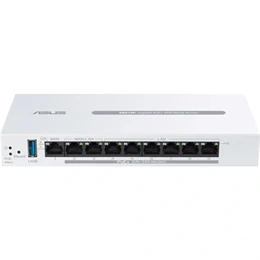 Asus ExpertWiFi EBG19P router (8x Gigabit PoE+ port, 2x LAN/WAN, 1x WAN, USB 3.2 Gen1, PoE max 123 W)