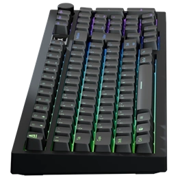 Avax GM03 Pro vezeték nélküli 98%-os mechanikus gamer billentyűzet (fekete, tri-mode, Gateron sárga, magyar kiosztás)