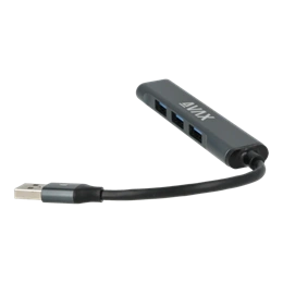 Avax HB600 CONNECT+ USB 3.0 hub (4xUSB 3.0, kompakt, fekete)