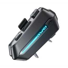 Awei VS-1 bluetooth fülhallgató sztereo (v5.4, tws, mikrofon, zajszűrő, bukósisakra, ipx6, fekete)