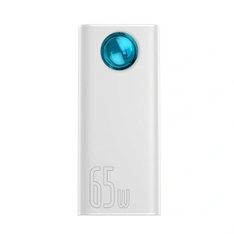 Baseus Amblight vésztöltő 4 usb+1 type-c aljzat (30000 mAh, 65W, PD3.0, QC3.0, SCP, FCP, AFC, LED kijelző, 100W type-c k