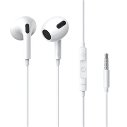 Baseus Encok H17 vezetékes fülhallgató sztereo (3,5 mm jack, mikrofon, 20-20000 Hz, fehér)