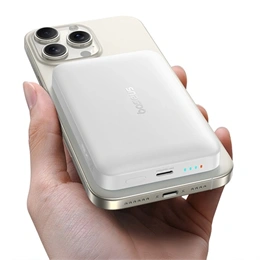 Baseus Enerfill FM11 ultra-mini vésztöltő (10000mAh, 22,5W, PD gyorstöltő, MagSafe, Type-C kábel, fehér)