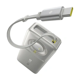 Baseus Free2Pull vésztöltő type-c aljzat (10000 mAh, 30 W, PD gyorstöltő, beépített type-c kábel, digitális kijelző, szü