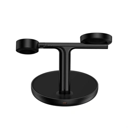 Baseus Swan vezeték nélküli töltő állvány 3in1 (20w, wireless, MagSafe kompatibilis, Apple watch töltő, airpods töltő, U