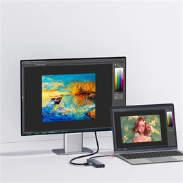 Baseus UltraJoy type-c hub 6in1 (3xUSB-A 3.0 5Gbps, HDMI 4K@30Hz, USB-C PD 100W, RJ45 1Gbps, 22cm, szürke)