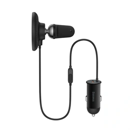 Baseus cw01 autós tartó (szellőzőre, mágneses, 15W, vezeték nélküli töltés, Type-C aljzat, autós töltő, fekete)