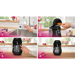 Bosch 102E Tassimo Happy kapszulás kávéfőző, fekete