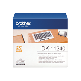 Brother etikett címke DK-11240 (102 mm x 51 mm, elővágott, direkt termál, papír, 600 db, fehér alapon fekete)